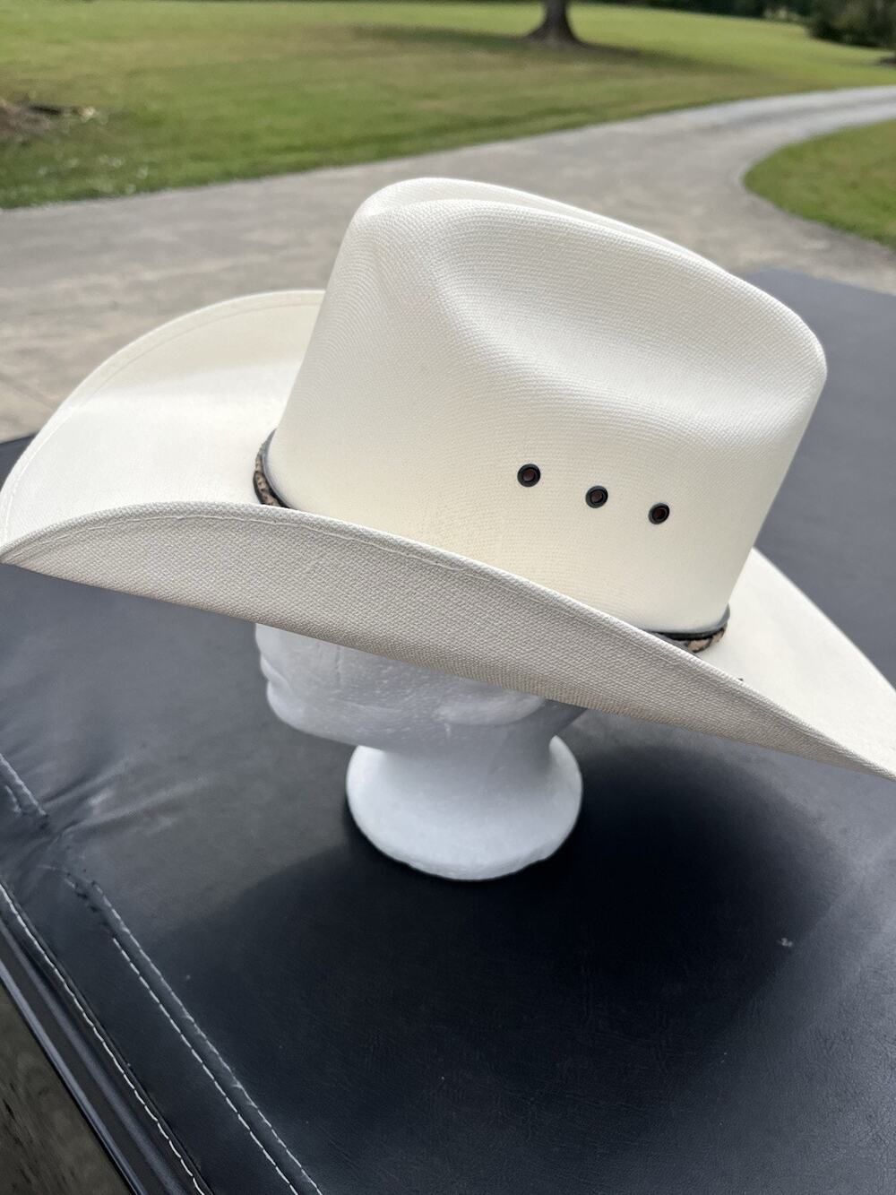Lone Star American Cowboy Off White Hat 9CV size 7 1/4 L
